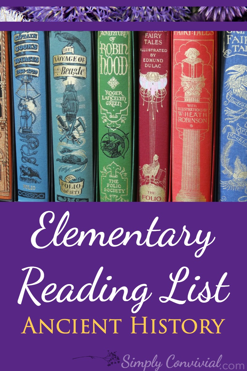 Ancient History Cycle free reading book list for the elementary years
