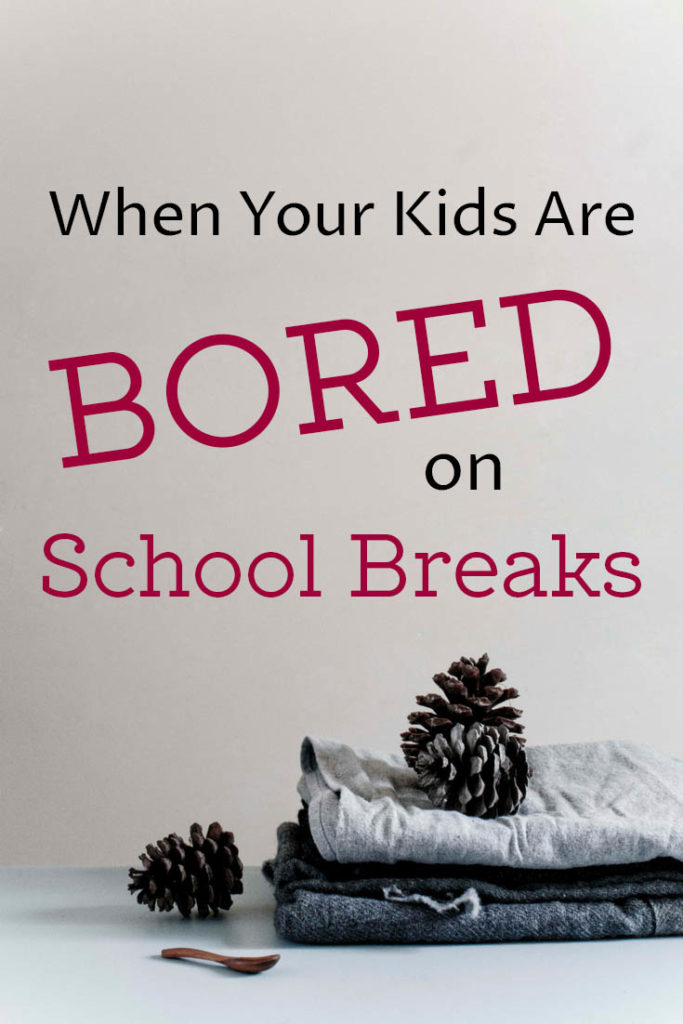 Are your kids bored on school breaks? Here's why it's a problem and what you can do about it. Kids shouldn't be bored, but the solution will surprise you.