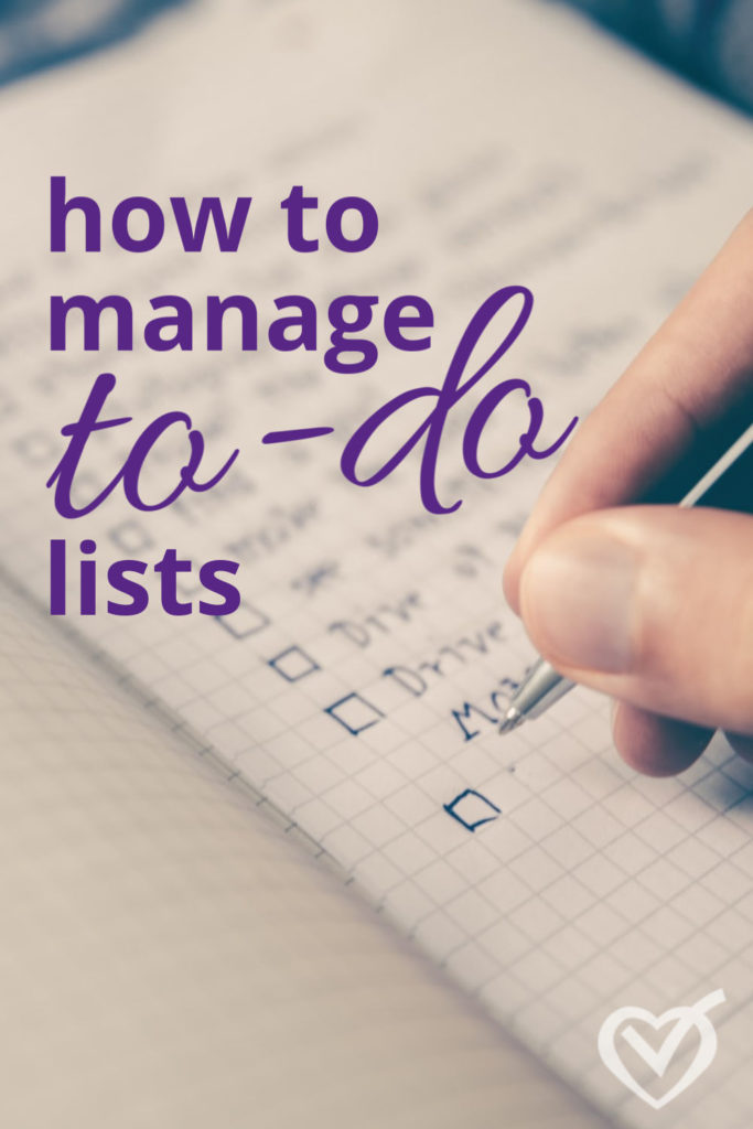 how to manage to do lists