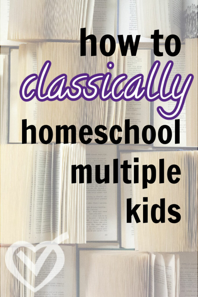 It can seem overwhelming to think about classically homeschooling kids of multiple ages, but it doesn't have to be. Here I suggest what you actually need to classically homeschool multiple kids.