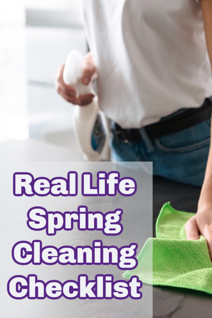 Design your own spring cleaning checklist that fits your actual busy family home! Spend 2 1/2 hours and do a custom spring clean spree.