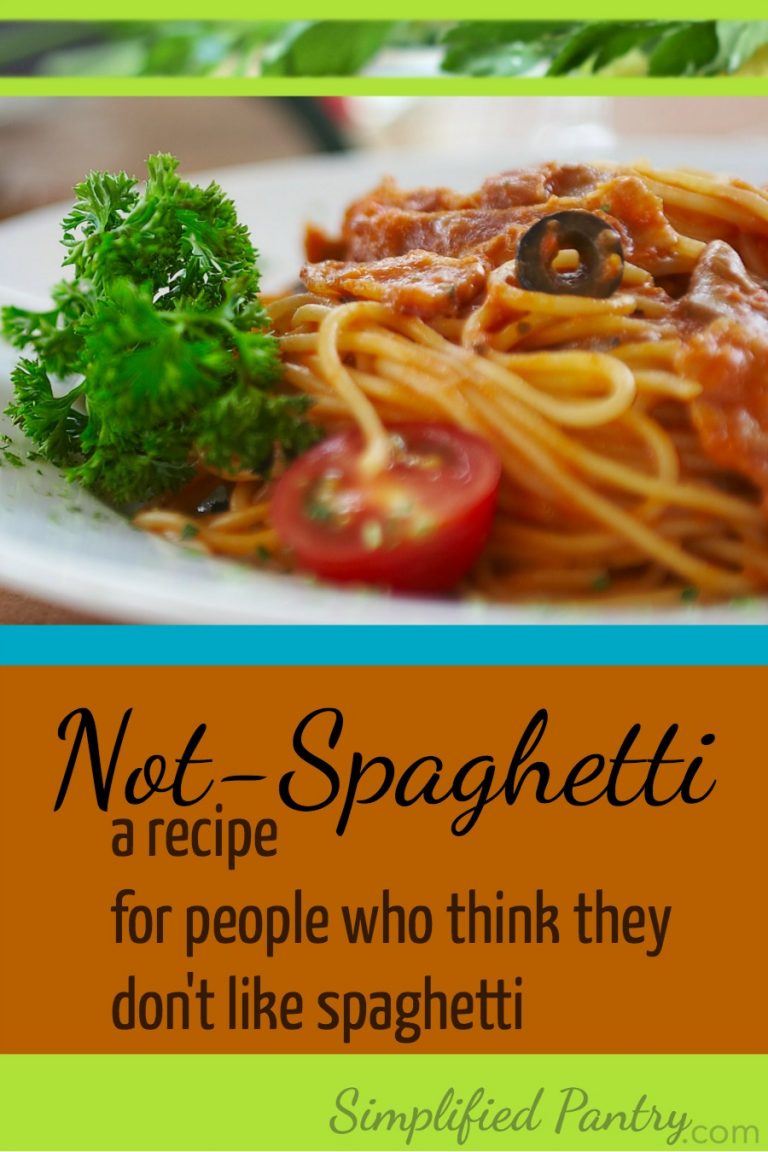 Easy Recipe: Not-Spaghetti