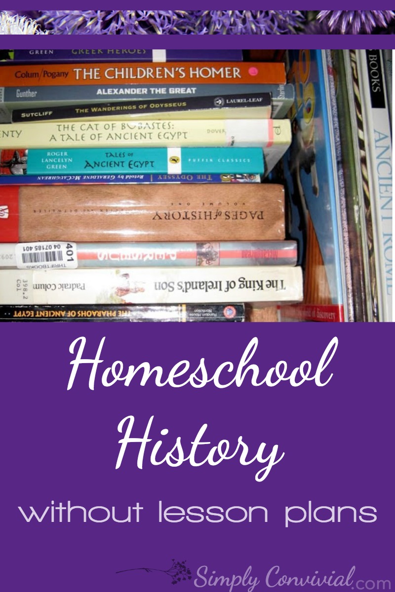 Homeschool history kept simple. Sometimes, all you need are books and the time to read them. Here's how we keep history alive, interesting, and simple.
