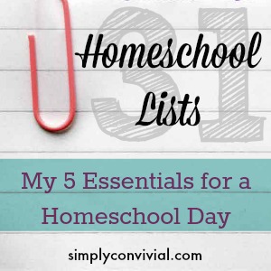 Do you have a list of what makes a homeschool day “count”? This is my list of 5
