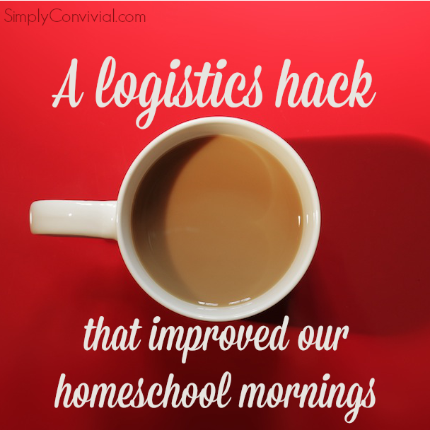 How a simple solution totally changed the mood of our homeschool mornings. Sometimes the best homeschooling ideas aren't about curriculum. This simple tweak to our morning is teaching life skills: independence and self-starting.