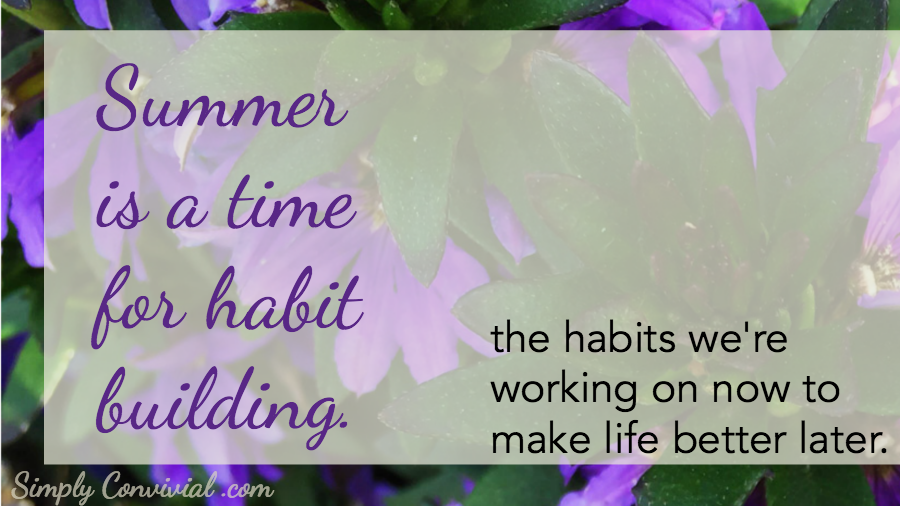 Summer is a time for habit building.