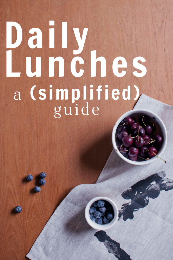 Daily Lunches – a (simplified) guide
