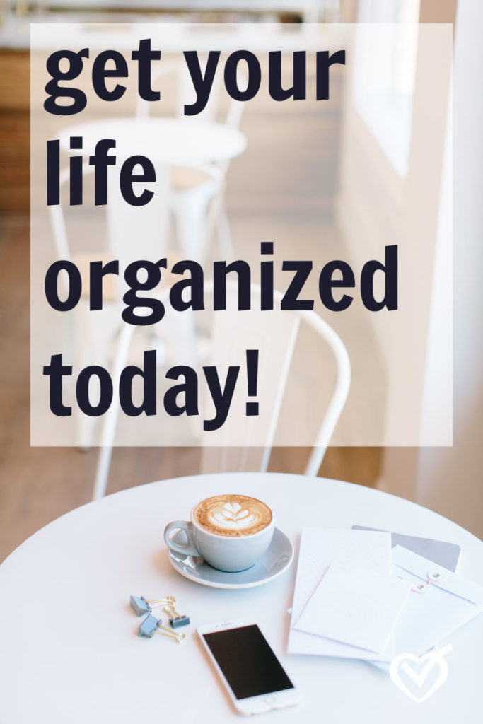 get organized at home today!