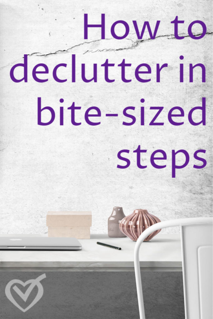 You can’t organize a space that has not been decluttered. Decluttering comes first. Learn how to declutter without the project taking over your life!