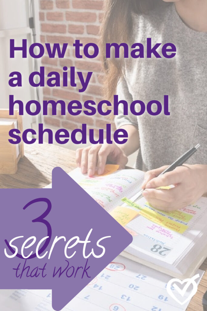 Does the word schedule make you break out in hives, especially when it comes to your homeschool? If there's one thing that trying to live by a schedule teaches us right off the bat, it's that we are not actually in control. And that's a good thing.